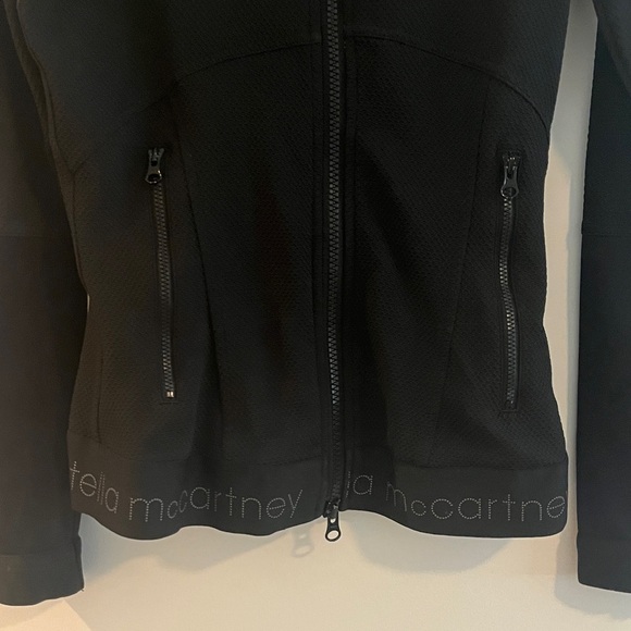Adidas Stella McCartney Women's Sleek Black Bomber Jacket - Picture 3 of 5